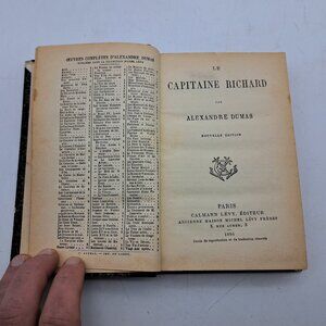 Le Capitaine Richard by Alexandre Dumas in French 1886